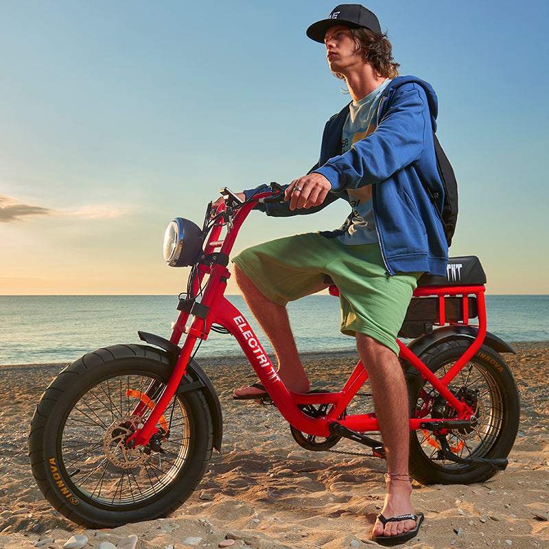 e-bike biposto TNT rossa